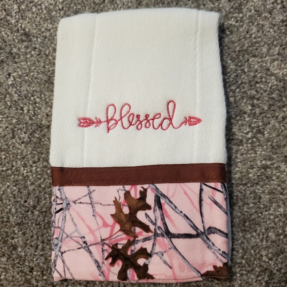 Handmade Other - New Handmade Blessed Pink Camo Burp Cloth